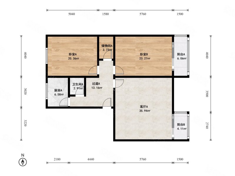 城关仓房小区2室1厅1卫95.89㎡东西160万