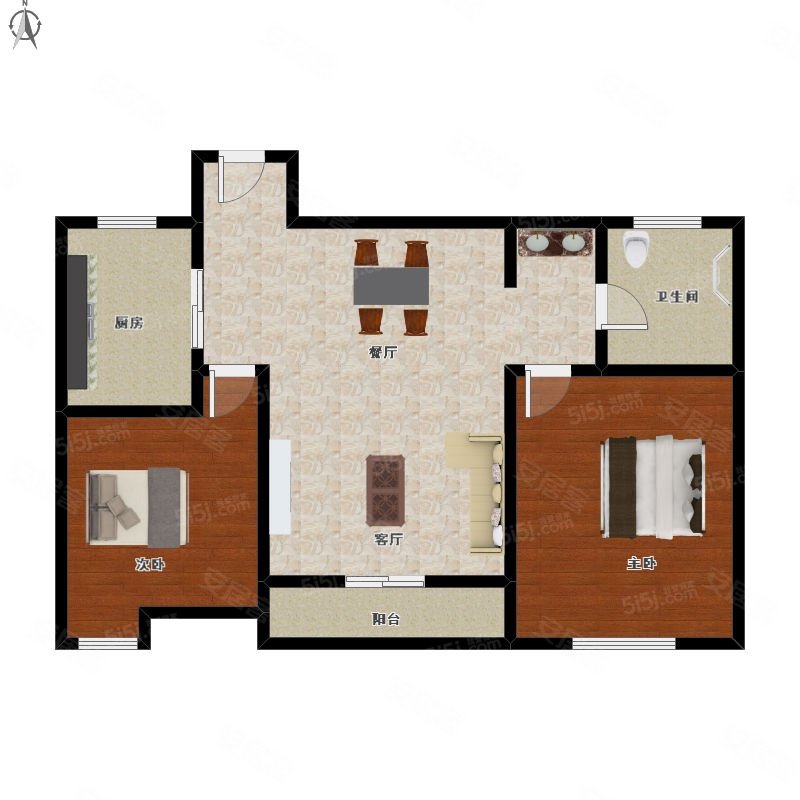 滨江滨江区政府荣安望江南2室2厅,江南望庄二手房,590万,2室2厅,1卫