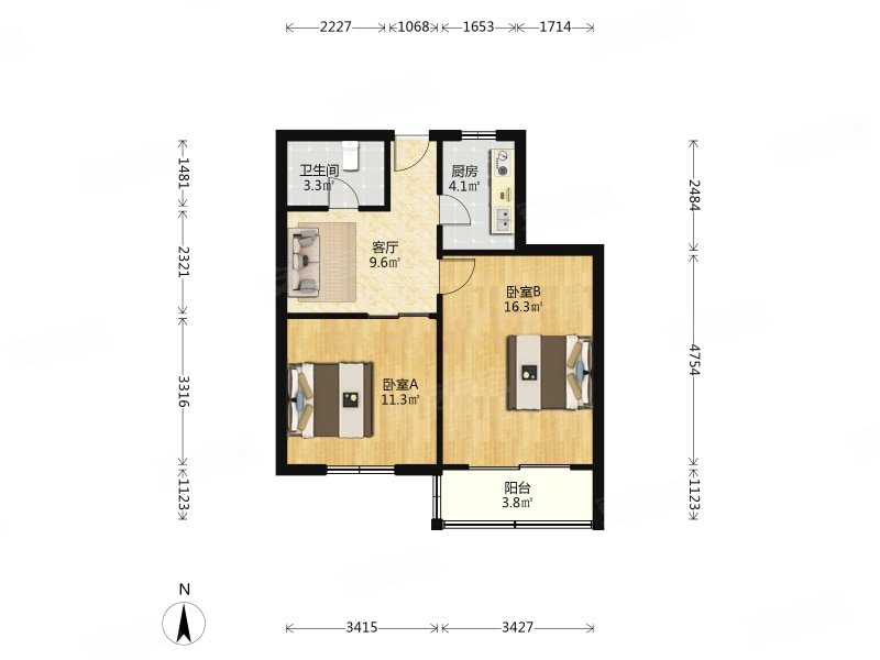 近地铁 双南户型   楼层 居住密度低 周边配套成熟