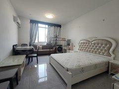 阜宁阜宁开发区金沙湖可短租，宝丰国际电梯三楼，一室一厅精装修拎包入住，包物业出租房源真实图片