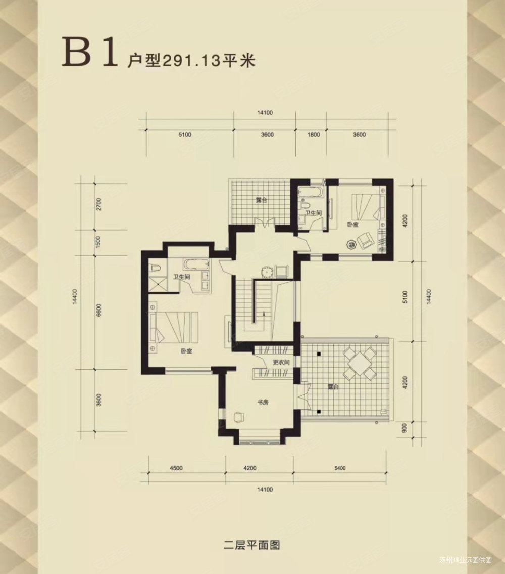 京都颐和城4室3厅3卫291㎡南北360万