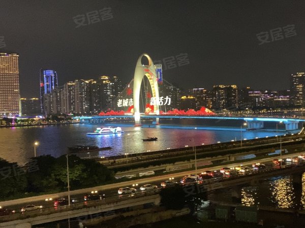 【多图】珠江帝景苑,广州塔租房,珠江帝景苑 一线江景四房首租 望广州