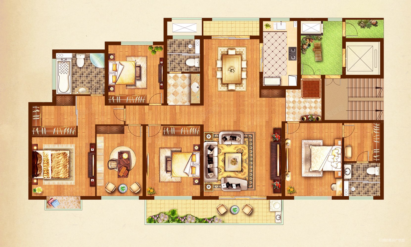 建德南洋国际4室2厅2卫161.08㎡南北149万