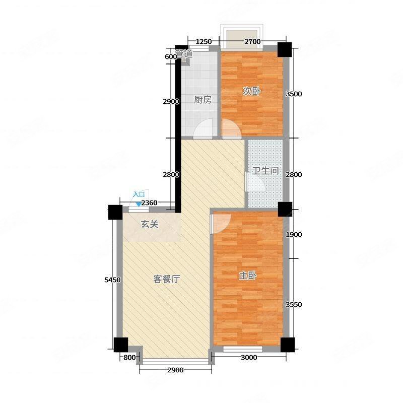 福象湾2室2厅1卫89㎡南北58万