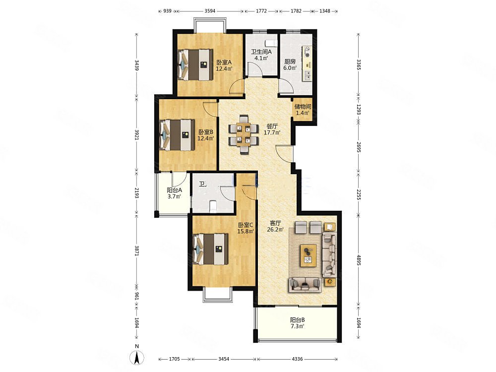 瑞园商业配套成熟有电梯商品房满五交通便捷