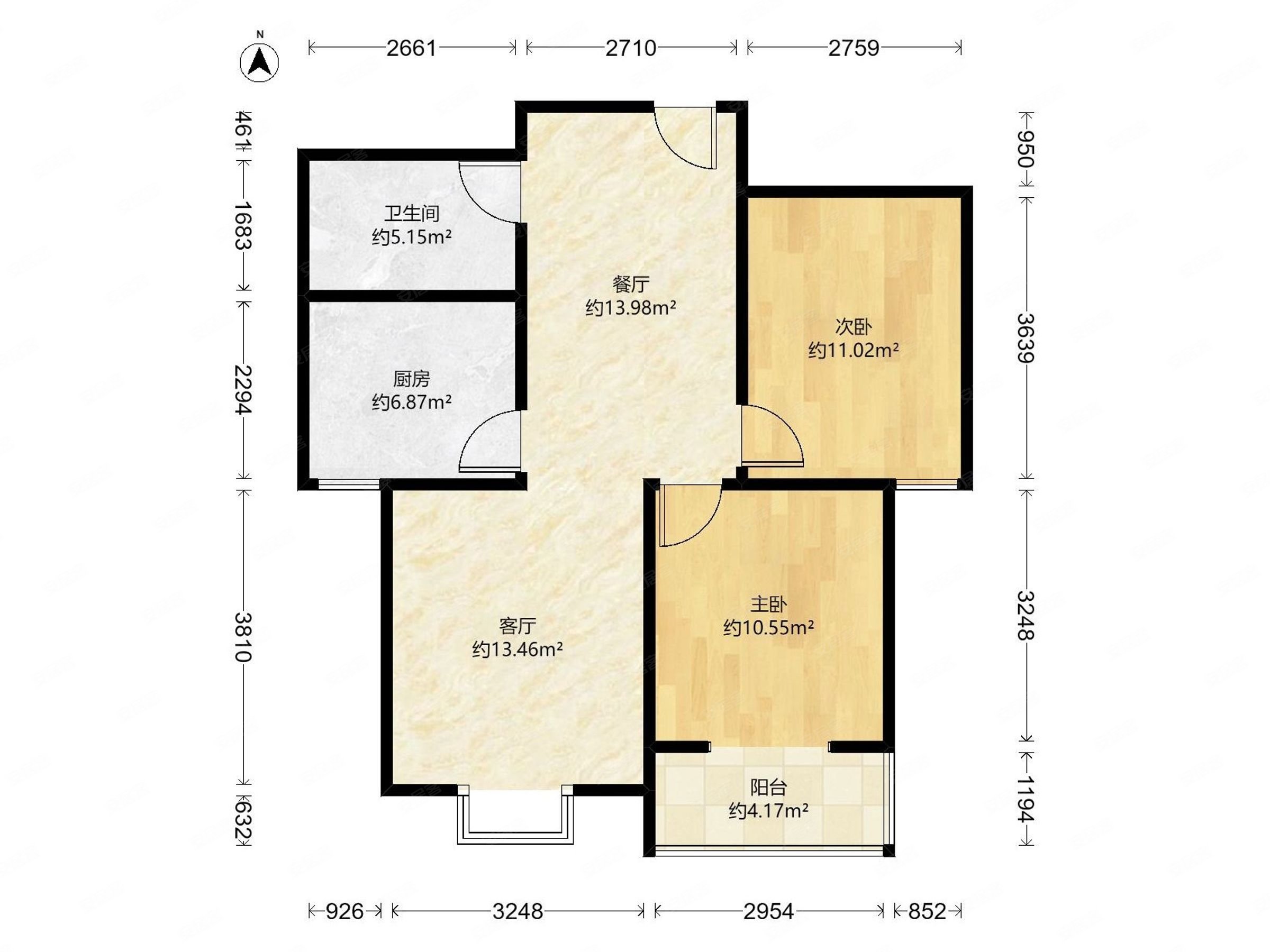 精装大两室南北通透户型采光好无遮挡诚心出售