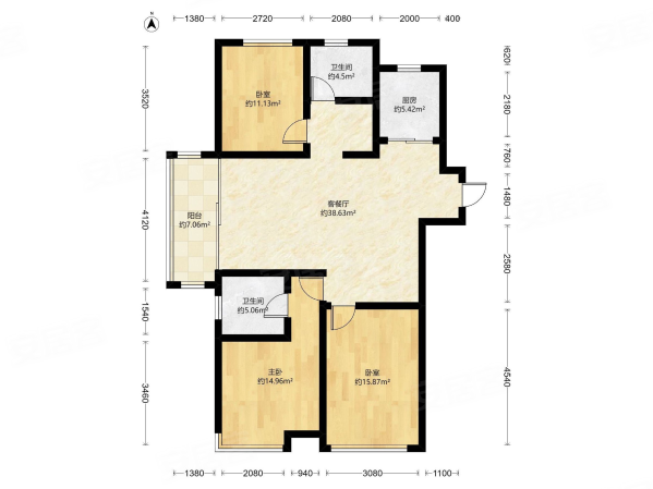 绿地峰云汇(东区)二手房,173万,3室2厅,2卫,130平米-常州安居客