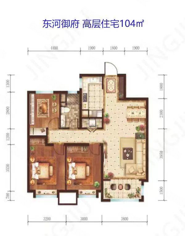 采光好,南北通透,周边环境优雅,离东河很近,空气好,绿化好,东河御府(b