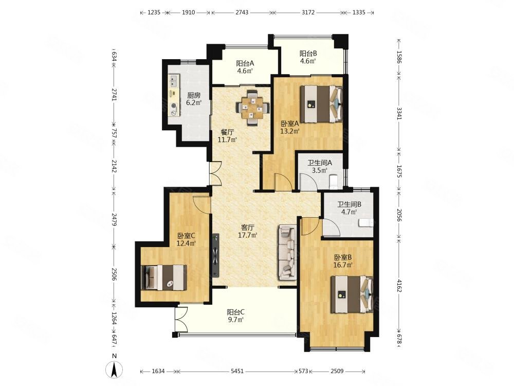 维罗纳贵都 环境好 南向采光好 装修好 商品住宅 满五