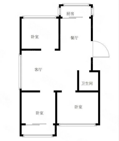 茂林街小区2室1厅1卫95㎡南北66万