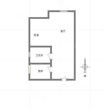 中庚城G组团2室1厅1卫26㎡西南28万