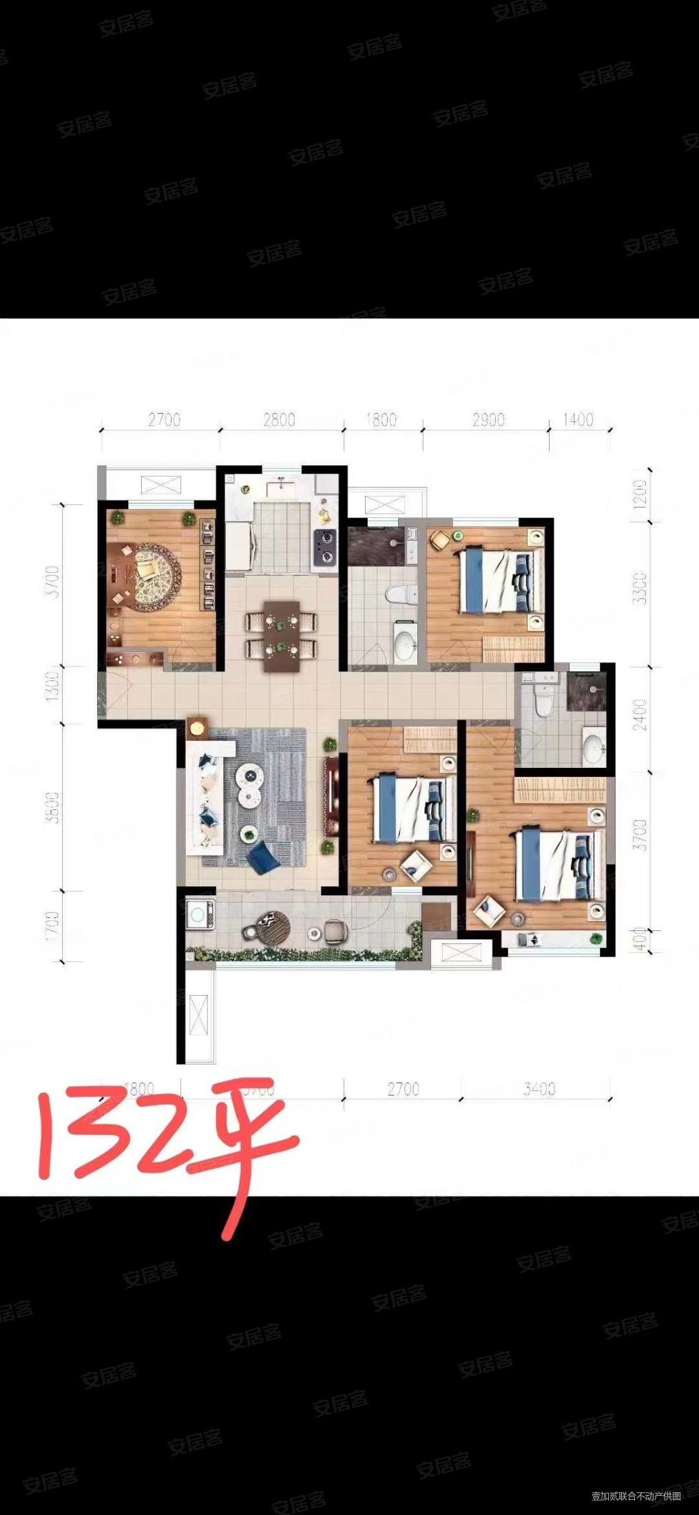保利堂悦二期南北通透户型好