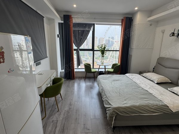 南通崇川唐闸三峰国际(商住楼)金尊KTv楼上三峰国际多套精装公寓，民用水电，投影，密码锁出租房源真实图片