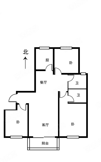 牡丹公馆3室2厅2卫130㎡南北59万