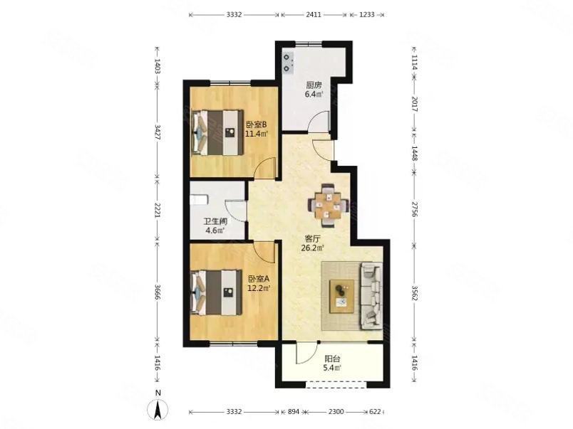 急售融创臻园次新小区小高9楼南北清水朝阳一七中