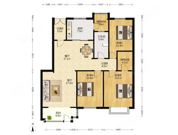 天泰阳光海岸 一楼带院子 自住精装修