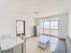 龙口东海官道街海泰居供暖社区,82平米大两居,家具家电齐全,随时拎包入住出租房源真实图片