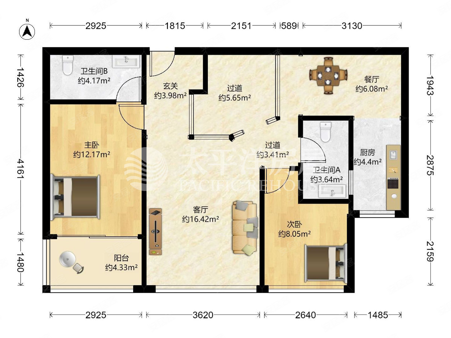 御上海电梯房商品房近地铁中间楼层采光好双卫格局