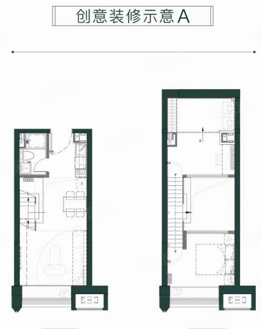 新都心 双钥匙loft公寓 南向 楼下地铁口