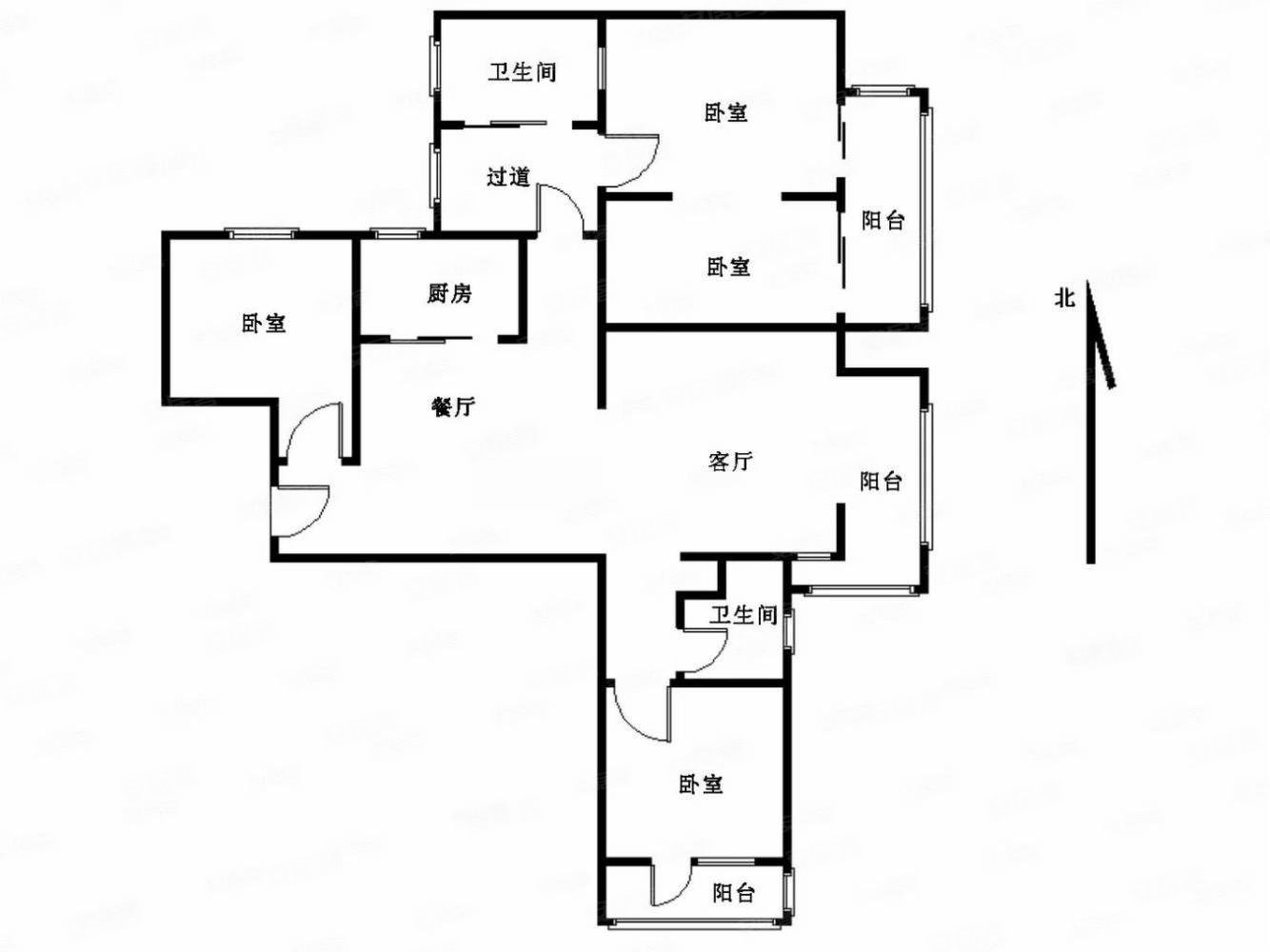 开元上城4室2厅2卫178.79㎡南北204万