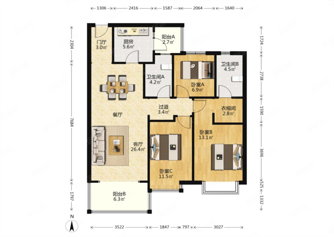 咸阳房产网>咸阳二手房>秦都二手房>秦都城区二手房>恒大帝景>