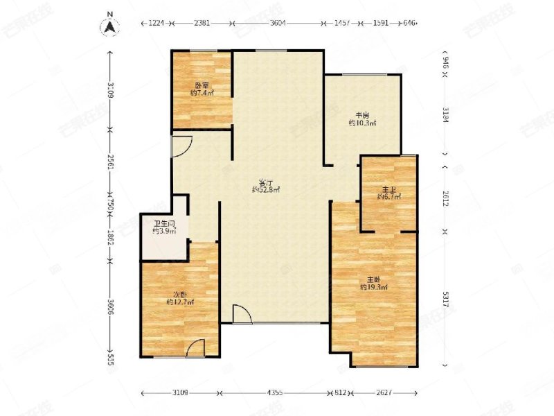 中粮隆玺祥云4室2厅2卫142㎡南北430万