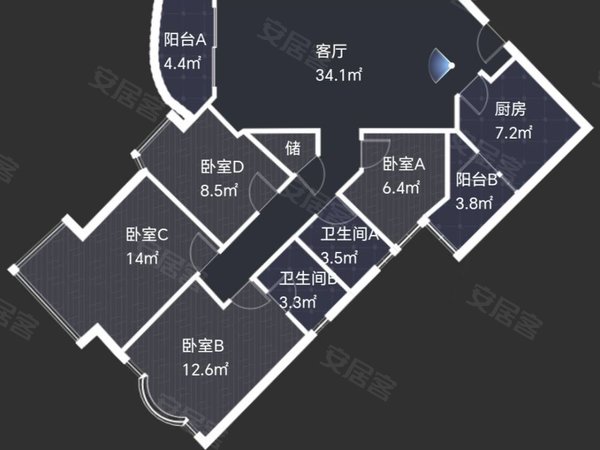 广州白云罗冲围富力半岛花园富力半岛花园,4房,光线好,安静出租房源