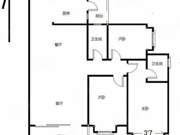 海丰海城海城城区云岭山庄云岭山庄 精装3房 家具家电齐全 停车方便