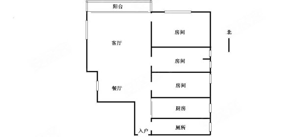 淘金坑小区3室2厅1卫77㎡西北400万