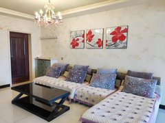 紫荆花园 高层2室精装带空调 家具家电齐全 年租1.9万