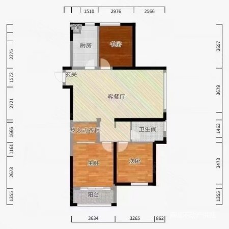 德州绿城百合花园3室2厅1卫110㎡南北110万