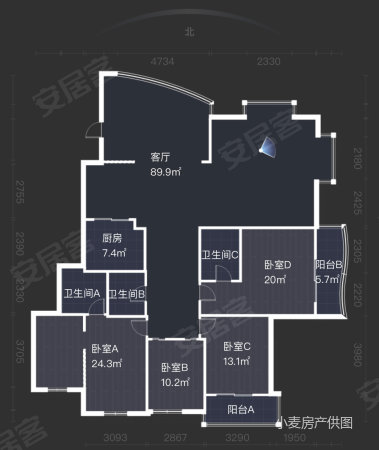 城市之春4室2厅3卫210.88㎡南330万