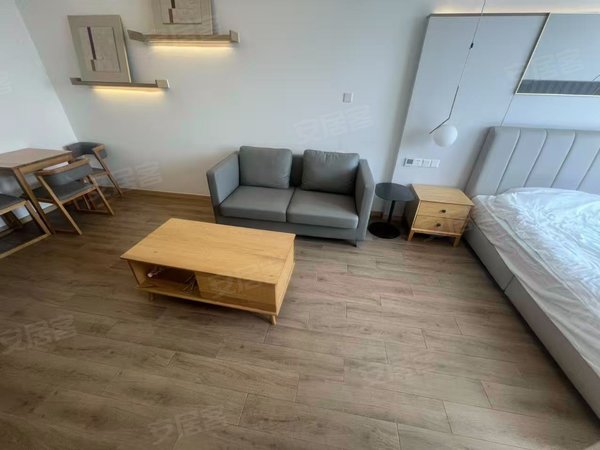 海宁海宁市区海洲海宁人民广场人民广场爱琴海楼上 精装1室 民用水电全新家电 包物业网络带出租房源真实图片