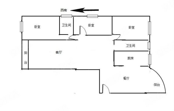 天城园林居Ⅲ豪园3室2厅2卫149㎡东西180万