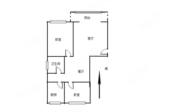 榕福苑2室2厅1卫72.85㎡南240万