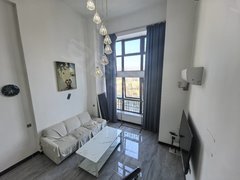 佛山南海金沙洲万益对面的星港城中空1房1落地窗 带家私电齐全 可工作可居住出租房源真实图片