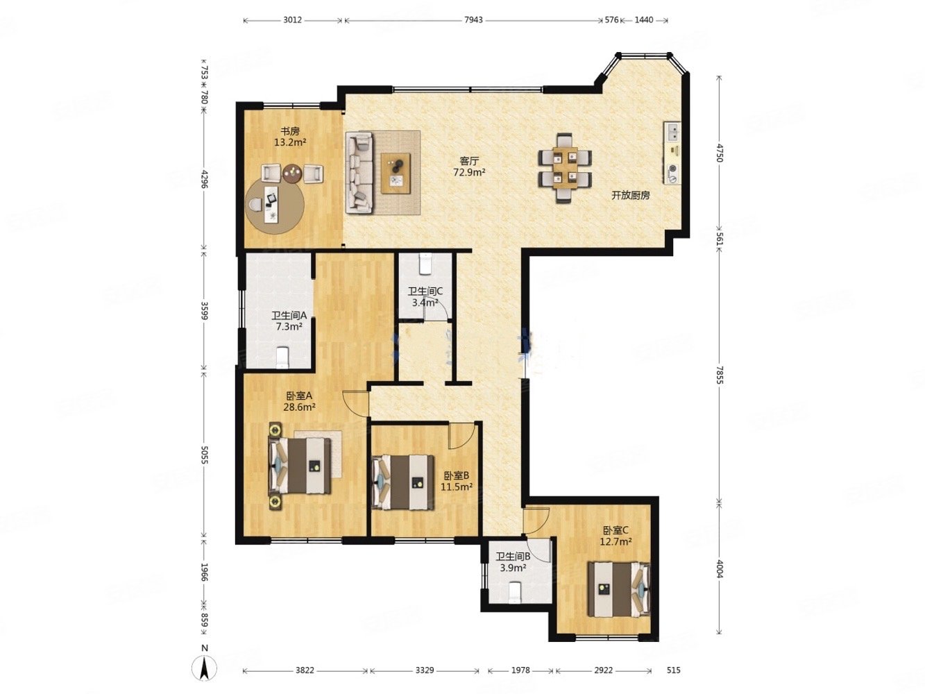 大连房产网>大连二手房>中山二手房>东港二手房>保利天禧(三期海纳)>