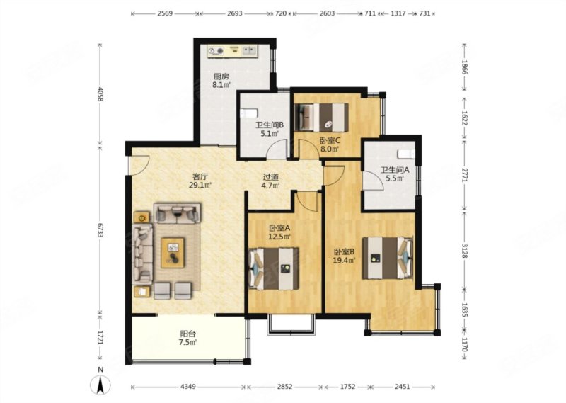 锦业路 电梯房 精装可拎包入住 商品住宅 近地铁 楼层好