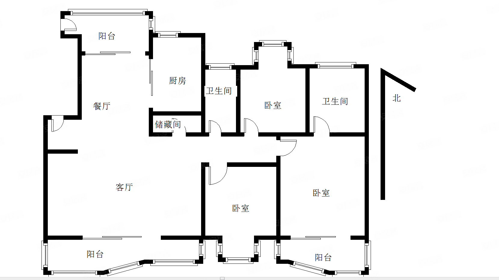 海棠花园户型图图片