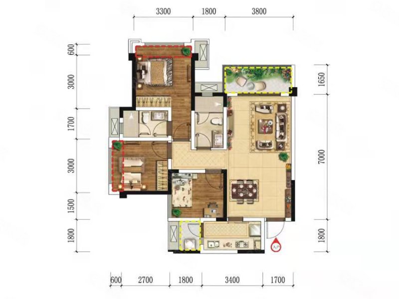 洲际健康城户型图47图片