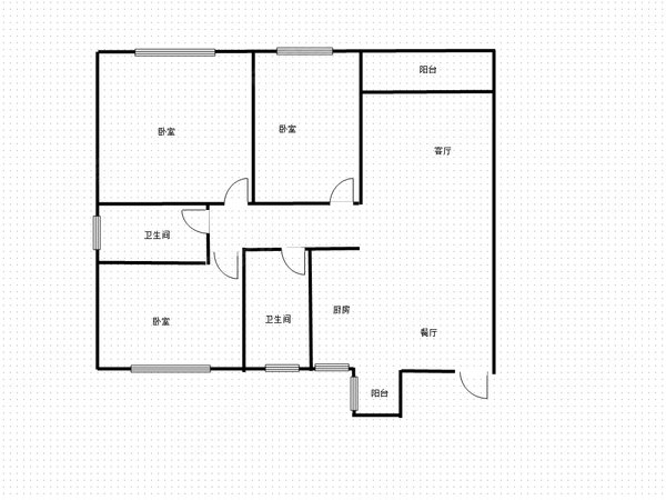 凤岭名园大三房出租!房子干净整洁,拎包入住!出租房源真实图片