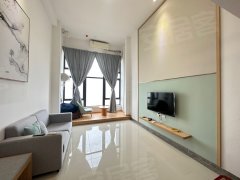 广州南沙南沙湾富力天海湾 复式温馨一房 拎包入住 一线江景 看房方便 漂亮出租房源真实图片