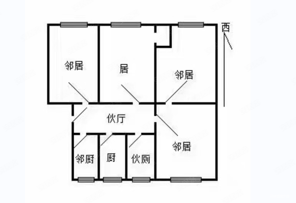 银山里1室1厅1卫18.3㎡西28万