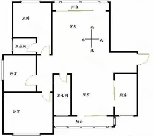 正春未来城3室2厅2卫139㎡南北49万