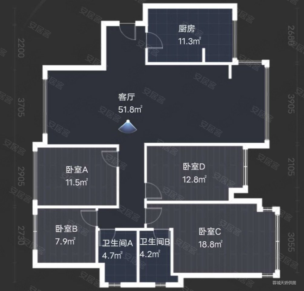 房价能少还有锦城峰荟房子出售户型可选朝南对公园视野千米