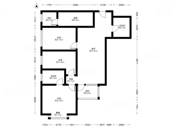 东一时区3室2厅2卫136.32㎡西南568万