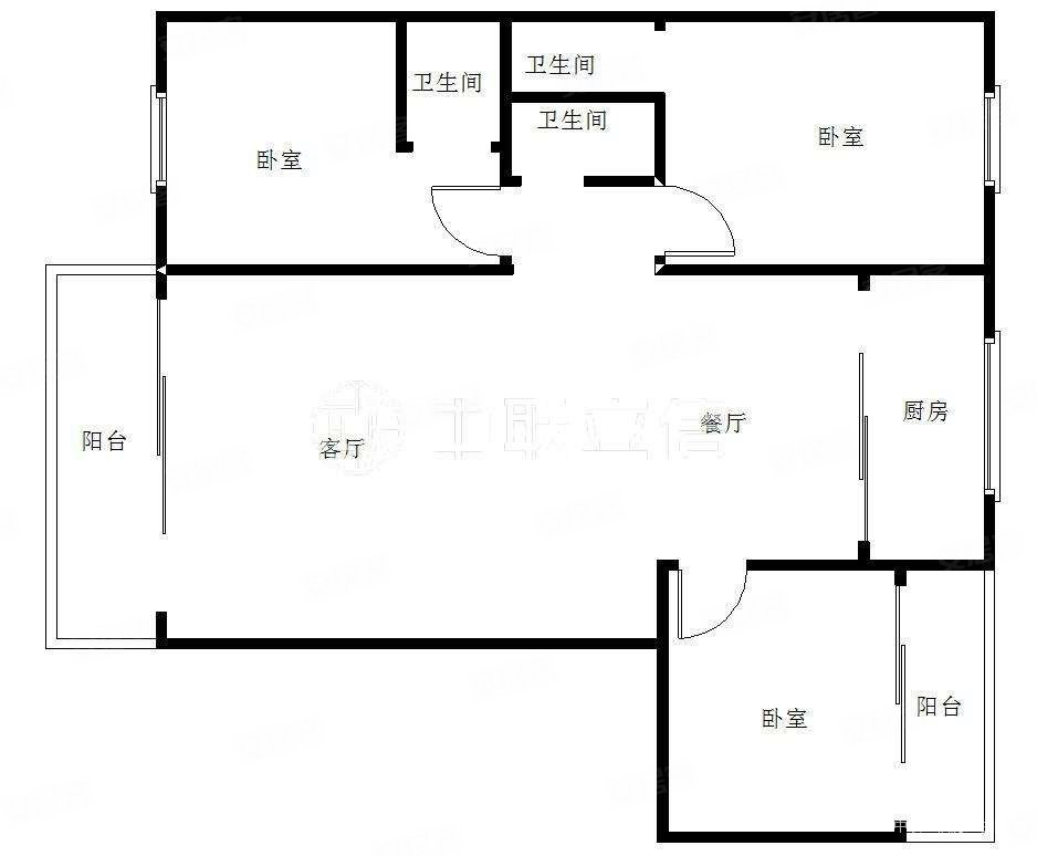 西坡小区3室2厅2卫132.91㎡南北76.8万