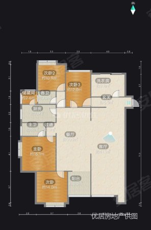 领秀中原4室2厅2卫182.2㎡东南113万