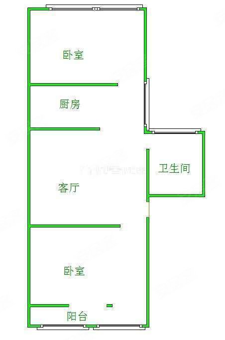 栖霞小区2室1厅1卫64㎡西北36万