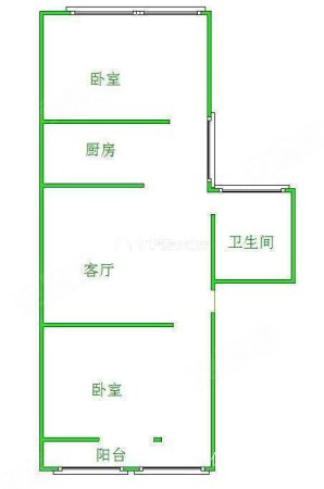 栖霞小区2室1厅1卫64㎡西北36万